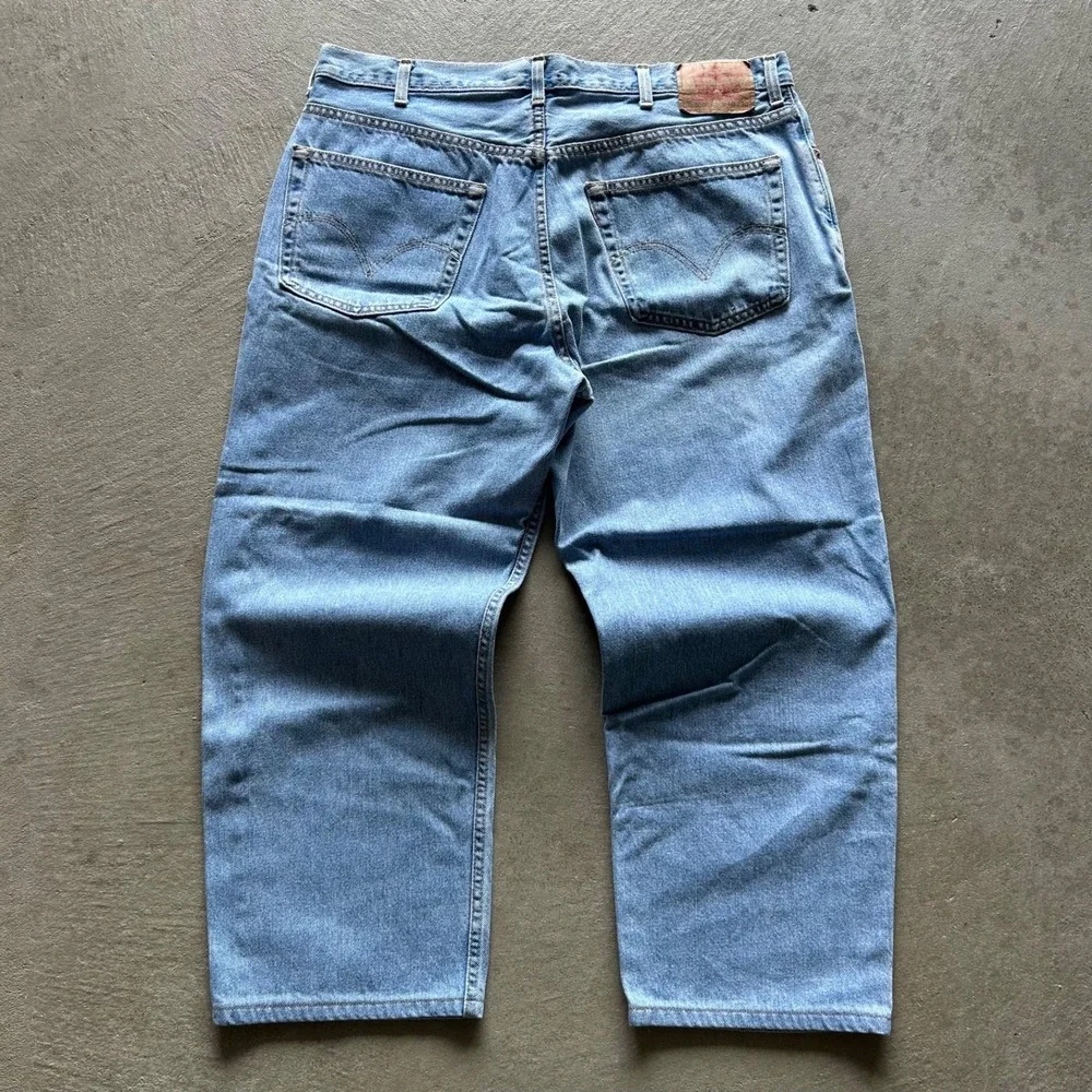 Vintage Levis 550 Jeans Size 40x30 Blue Light Wash Denim‎ Relaxed Fit